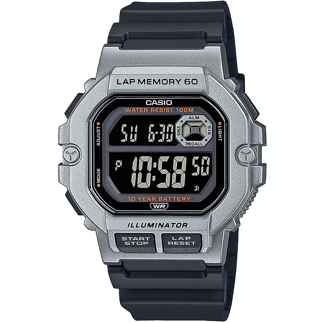 orologio digitale uomo Casio Casio Collection WS-1400H-1BVEF