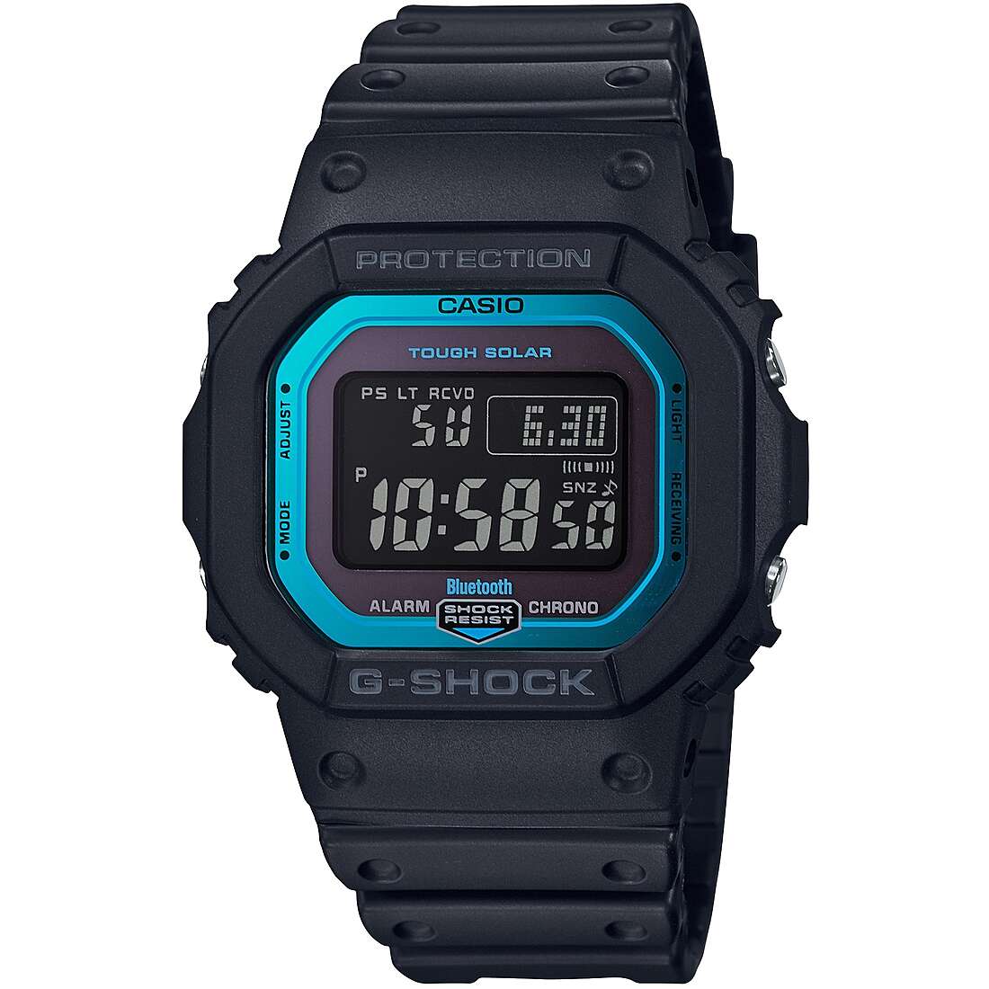 orologio G-Shock 5600-FACE Nero digitale uomo GW-B5600-2ER