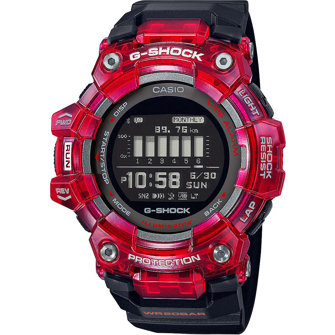 orologio G-Shock G-Squad Nero multifunzione uomo GBD-100SM-4A1ER