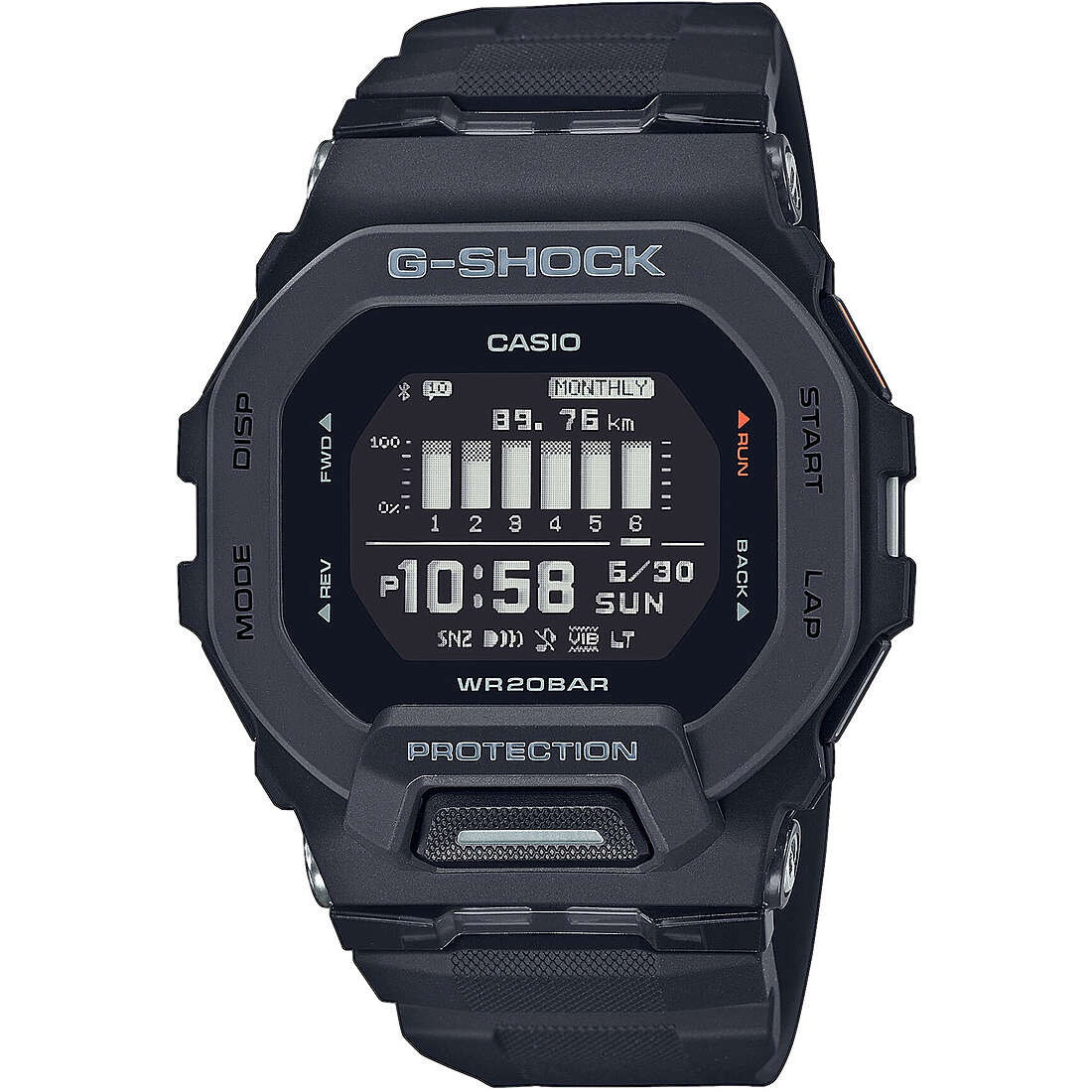 orologio G-Shock G-Squad Nero multifunzione uomo GBD-200-1ER