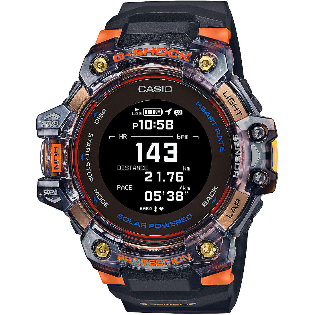 orologio G-Shock G-Squad Nero Smartwatch uomo GBD-H1000-1A4ER