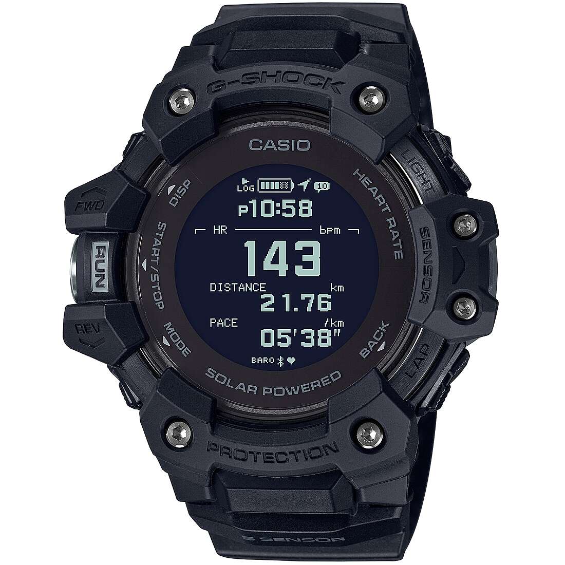 orologio G-Shock G-Squad Nero Smartwatch uomo GBD-H1000-1ER