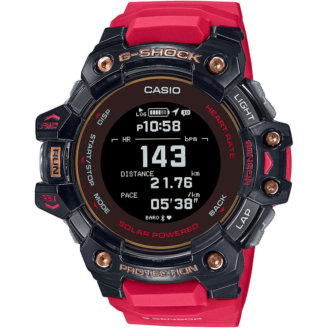 orologio G-Shock G-Squad Rosso Smartwatch uomo GBD-H1000-4A1ER