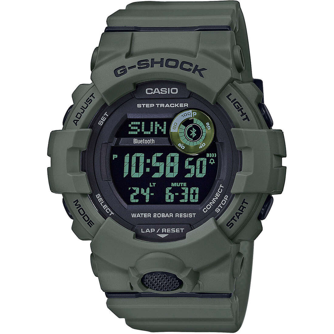 orologi G-Shock G-Squad Verde Militare digitali uomo GBD-800UC-3ER