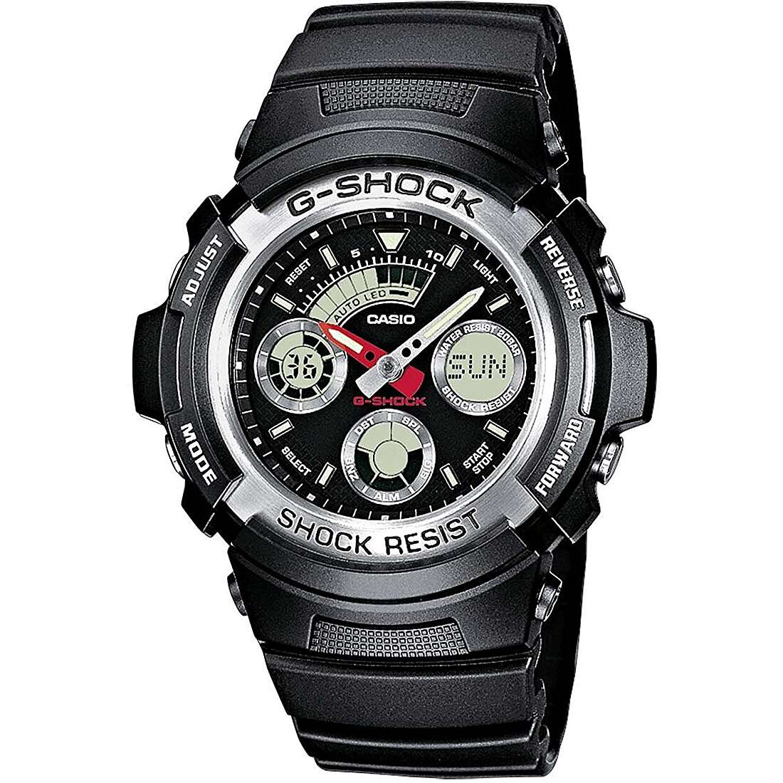 orologio G-Shock Gs Basic Nero digitale uomo AW-590-1AER