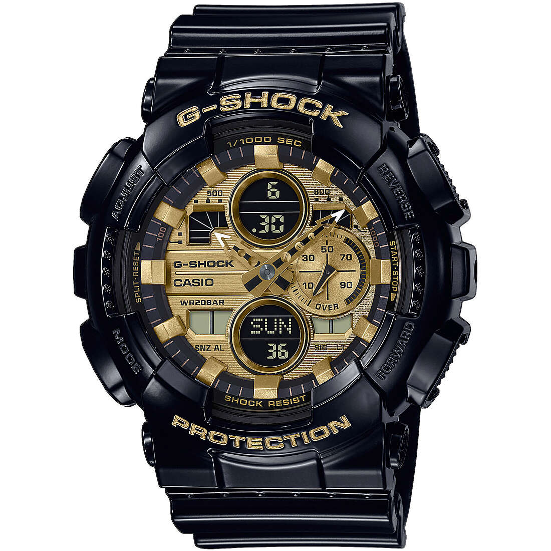 orologio G-Shock Gs Basic Nero multifunzione uomo GA-140GB-1A1ER