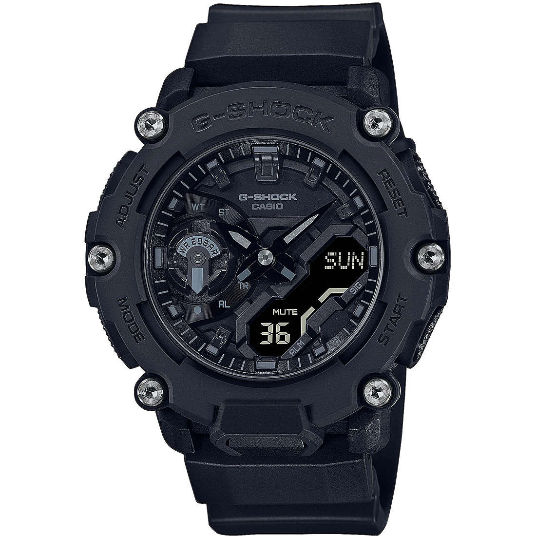 orologio G-Shock Gs Basic Nero multifunzione uomo GA-2200BB-1AER