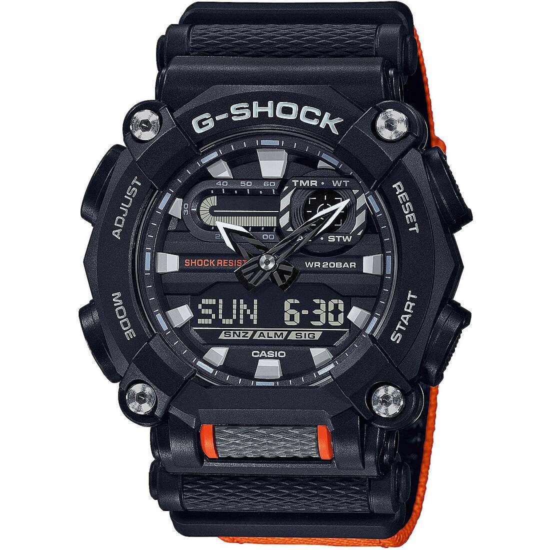 orologio G-Shock Gs Basic Nero multifunzione uomo GA-900C-1A4ER