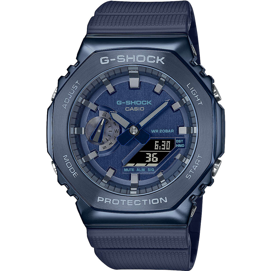 orologio G-Shock Metal Blu multifunzione uomo GM-2100N-2AER