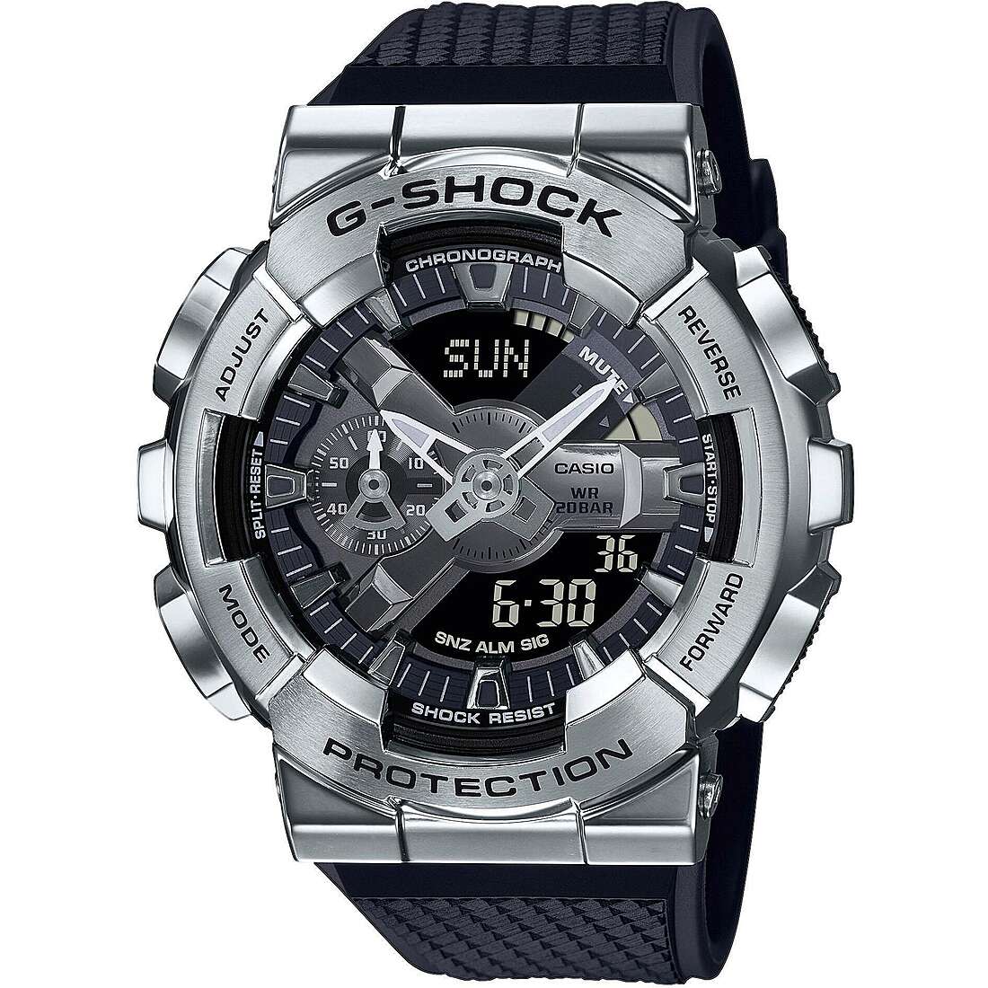 orologio G-Shock Metal Nero multifunzione uomo GM-110-1AER