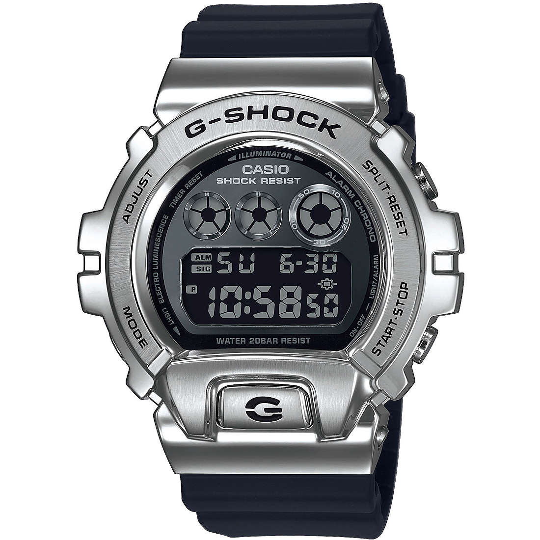 orologio G-Shock Metal Nero multifunzione uomo GM-6900-1ER
