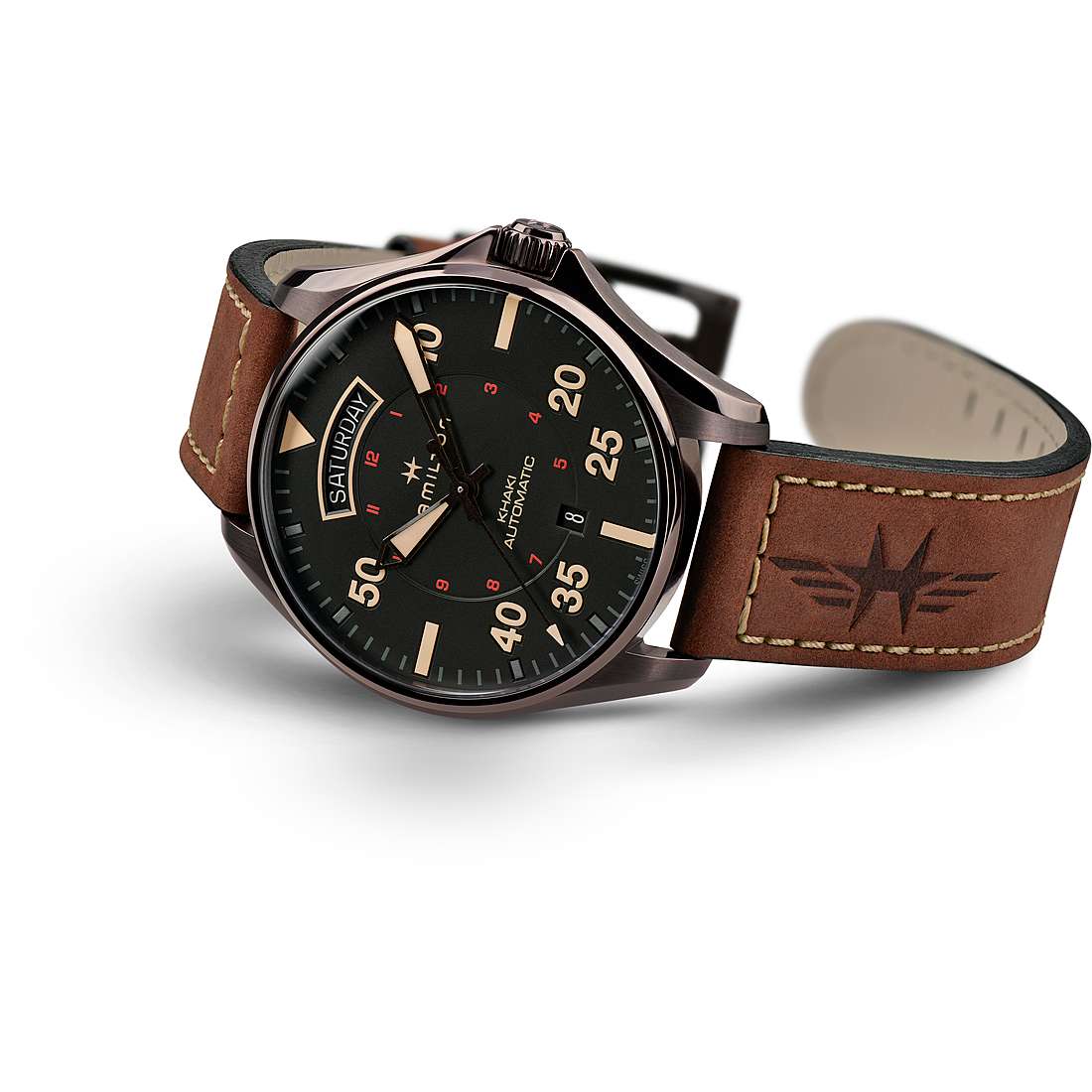 orologio meccanico uomo Hamilton Khaki Aviation - H64605531 H64605531