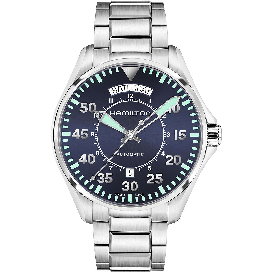 orologio meccanico uomo Hamilton Khaki Aviation - H64615145 H64615145