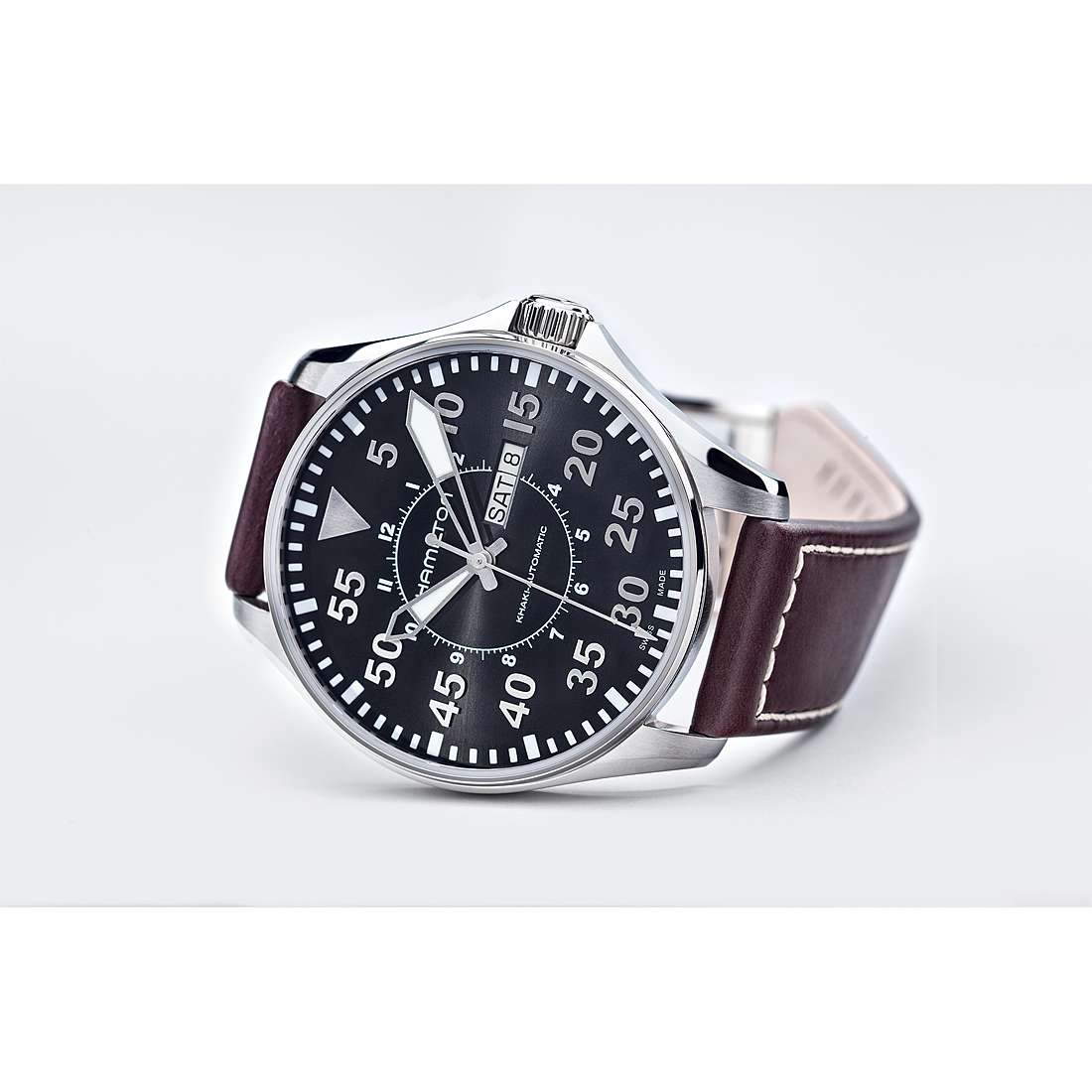 orologio meccanico uomo Hamilton Khaki Aviation - H64715535 H64715535