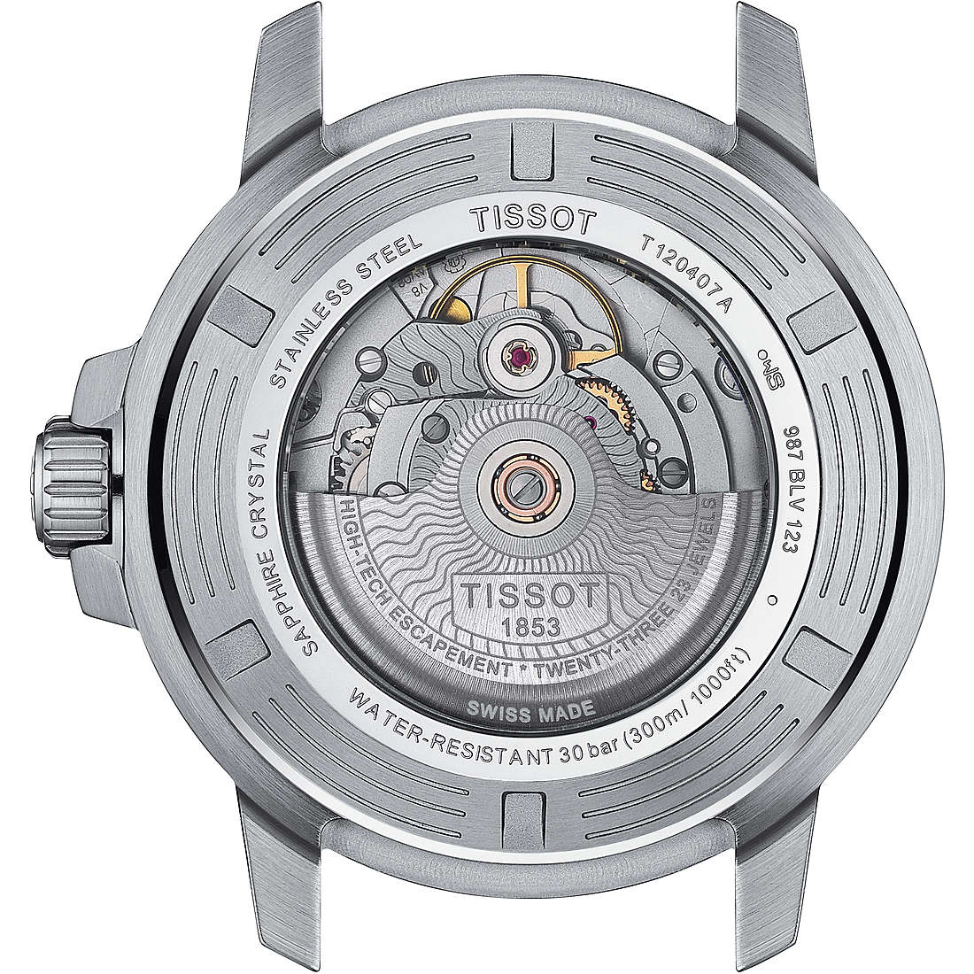 orologio meccanico uomo Tissot T-Sport Seastar 1000 T1204071104103