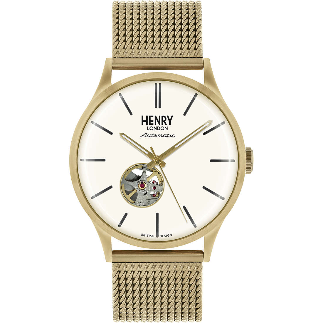 orologio solo tempo uomo Henry London Automatic - HL42-AM-0284 HL42-AM-0284