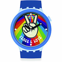 orologio Swatch Bioceramic Blu Pride SB03N105