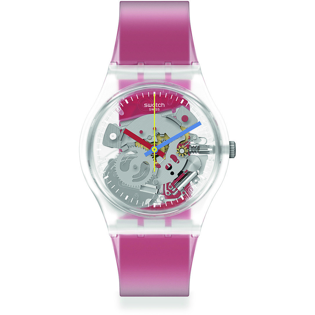orologio Swatch rosa solo tempo Monthly Drops GE292
