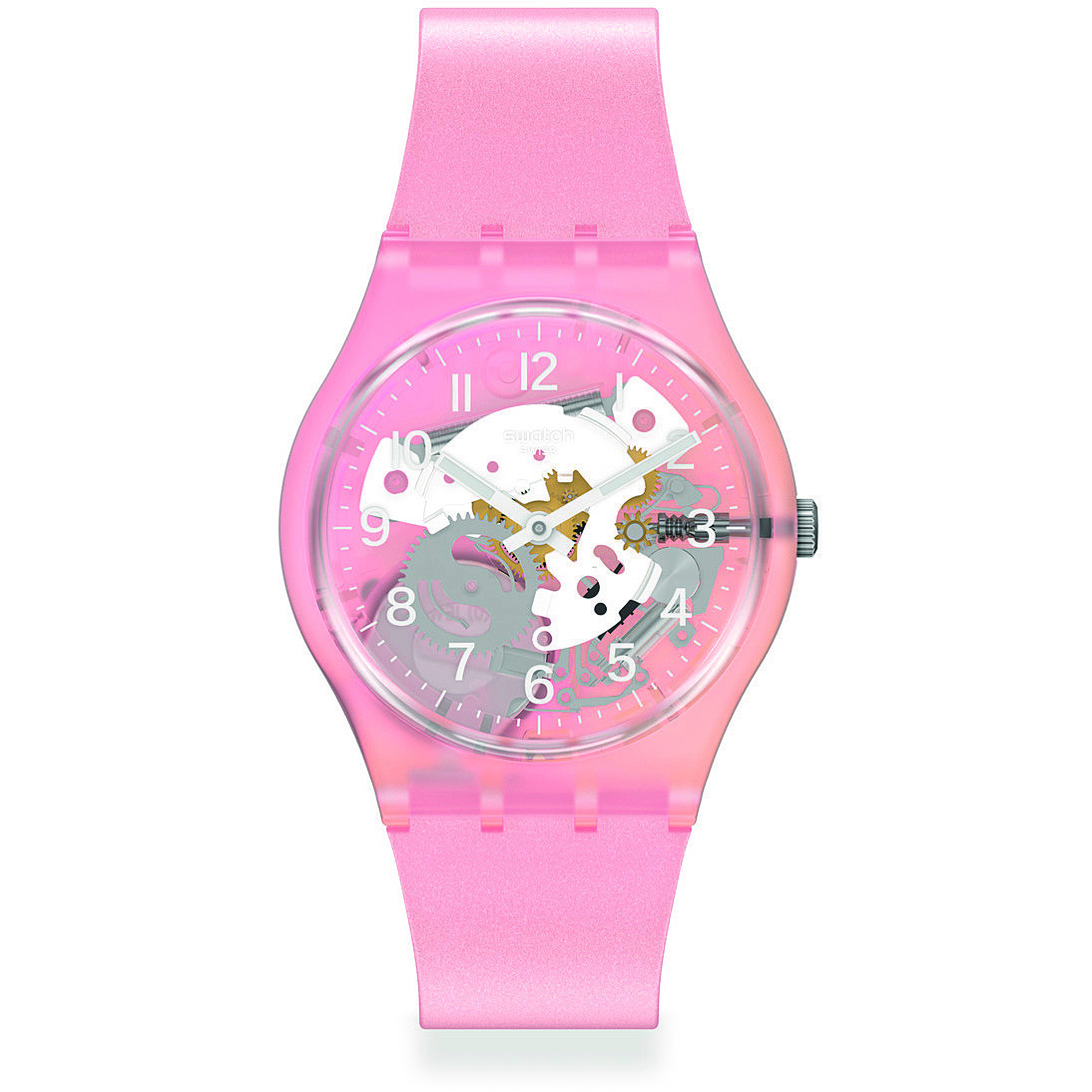 orologio Swatch rosa solo tempo Monthly Drops GP173