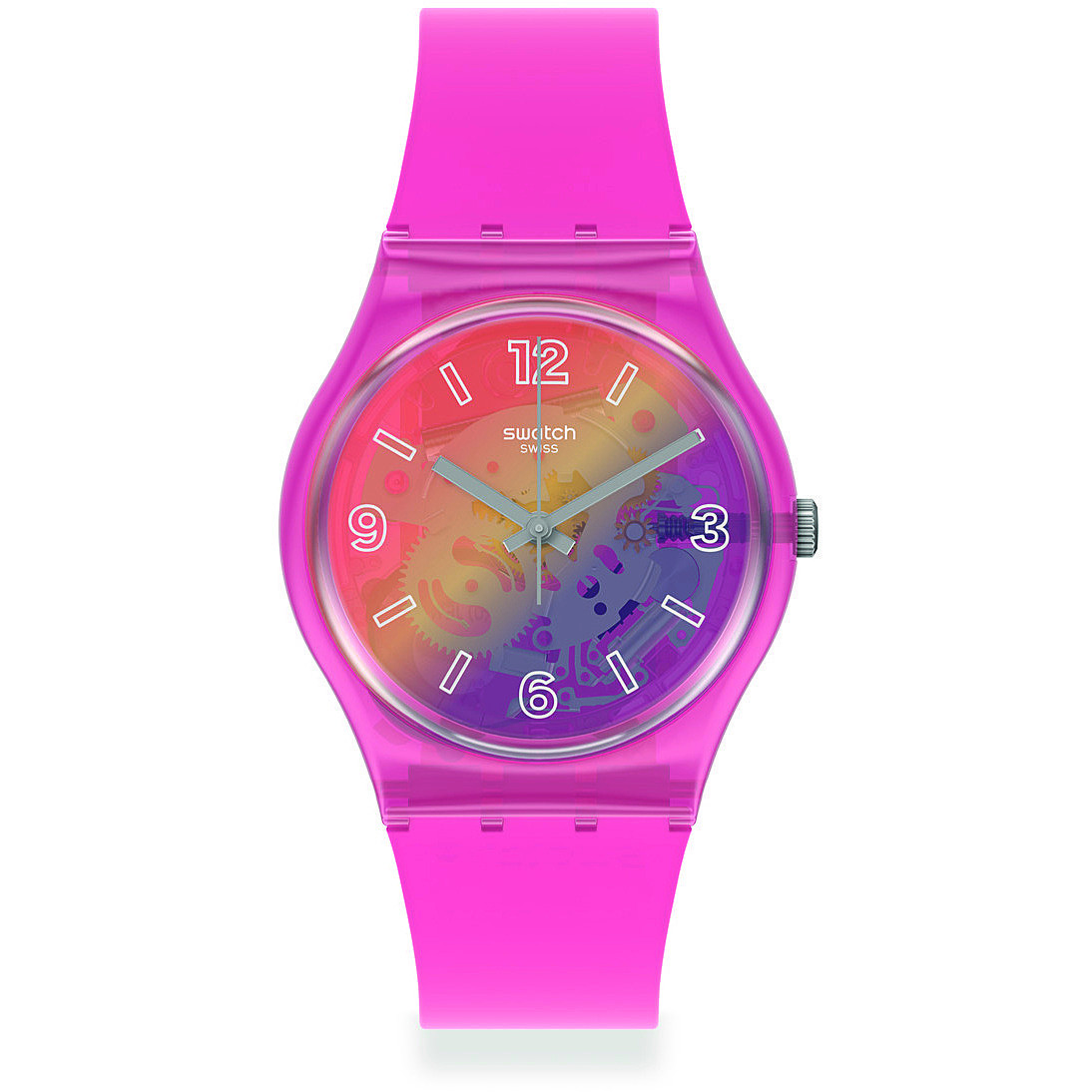 orologio Swatch rosa solo tempo Monthly Drops GP174
