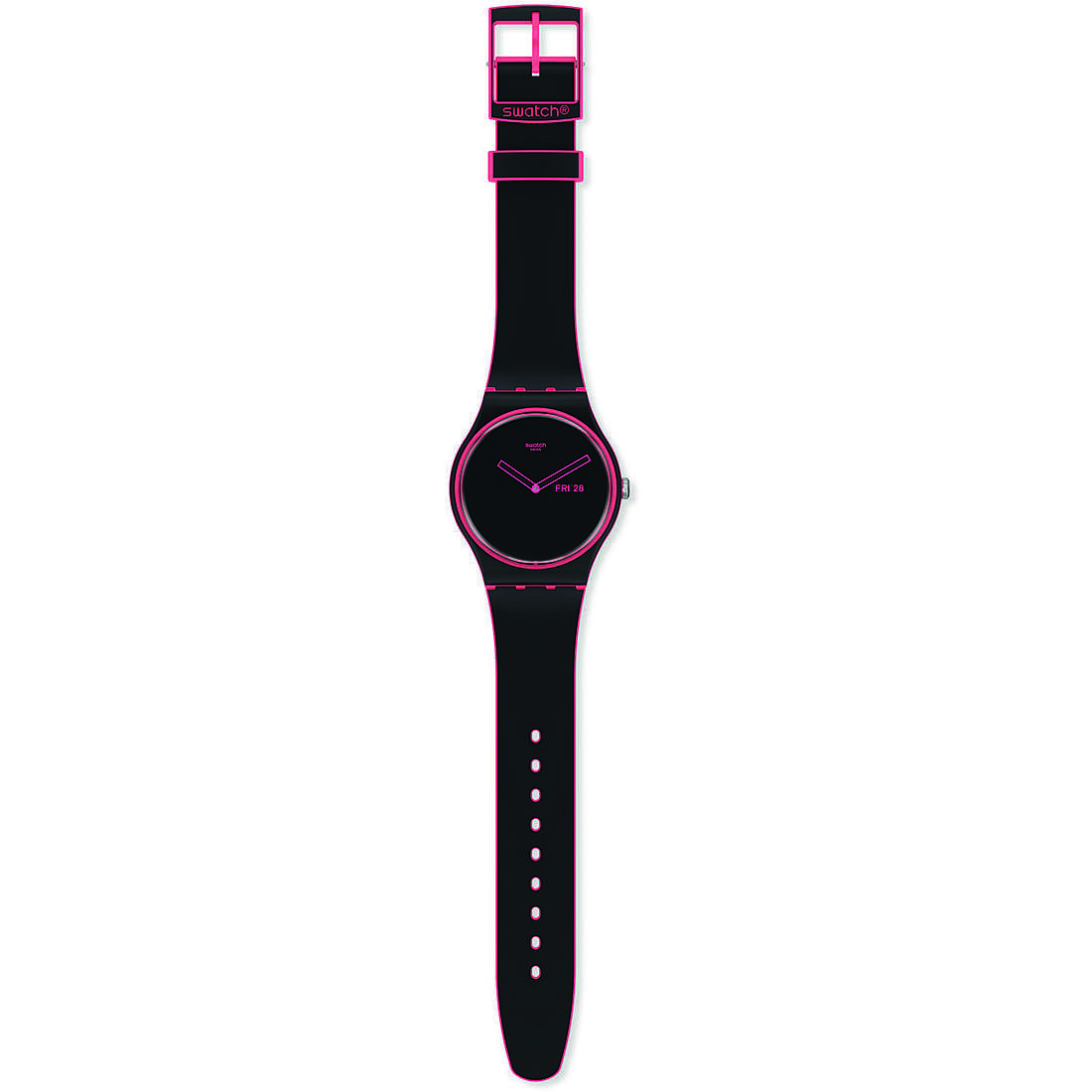 orologio Swatch rosa solo tempo Monthly Drops SO29P700