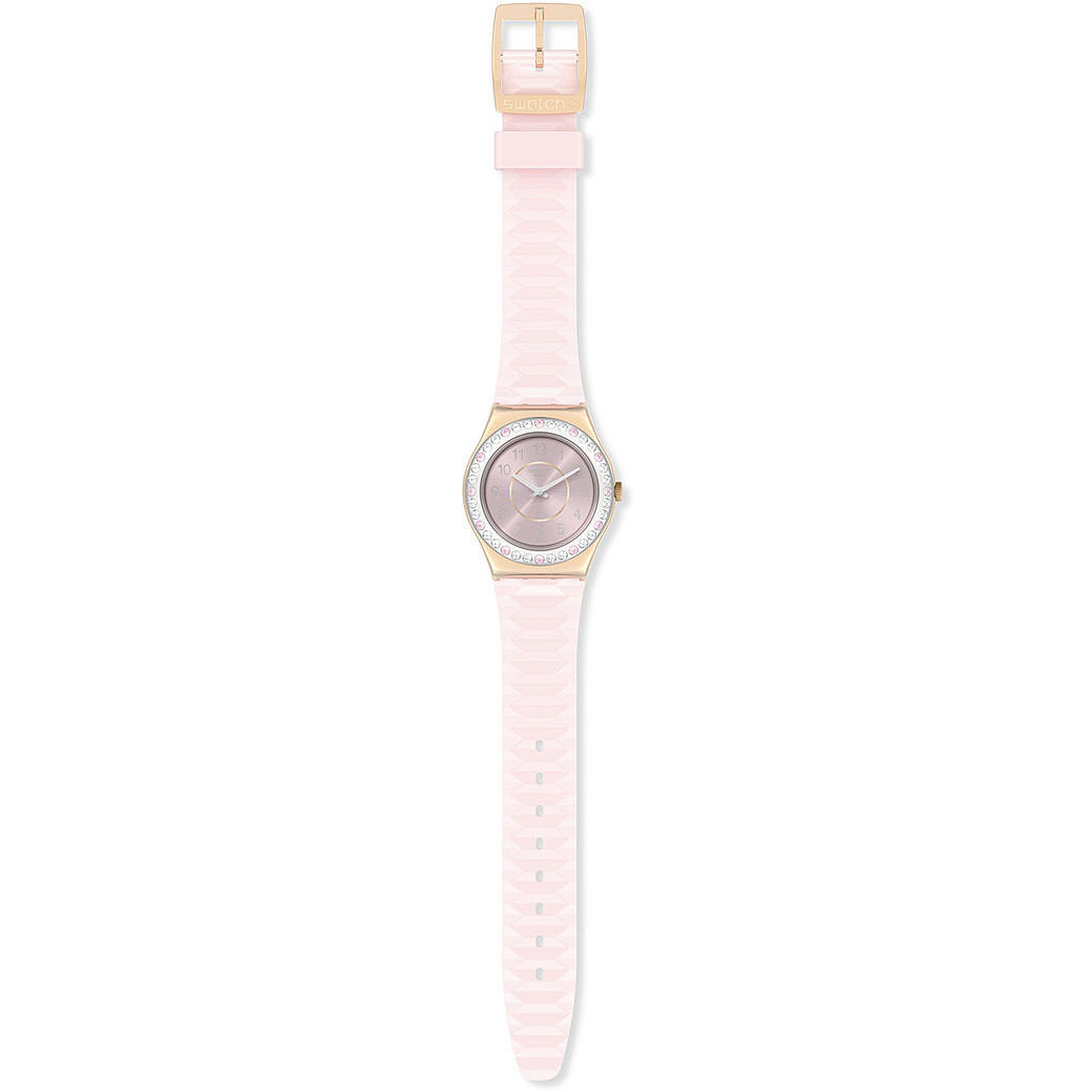 orologio Swatch rosa solo tempo Monthly Drops YLG147