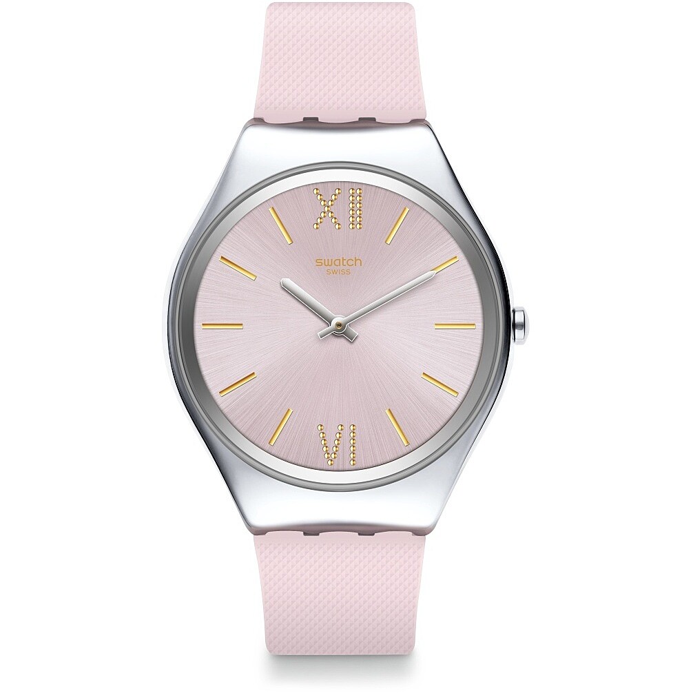 orologio Swatch rosa solo tempo Skin Irony SYXS124