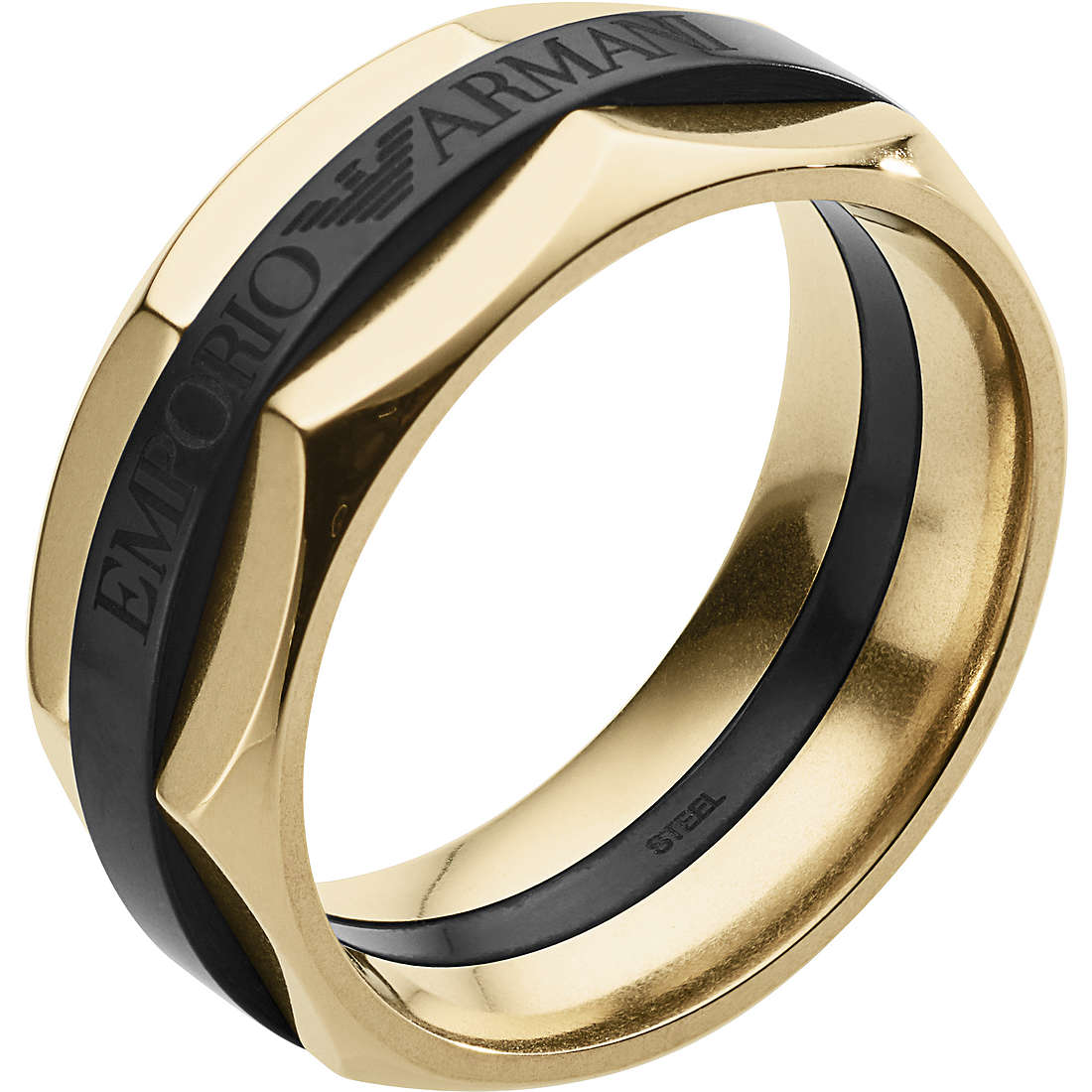 Springplank Tomaat extract ring man jewel Emporio Armani EGS2402710512 rings Emporio Armani