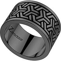 ring man jewellery Zancan Total Black EXA093-N-24