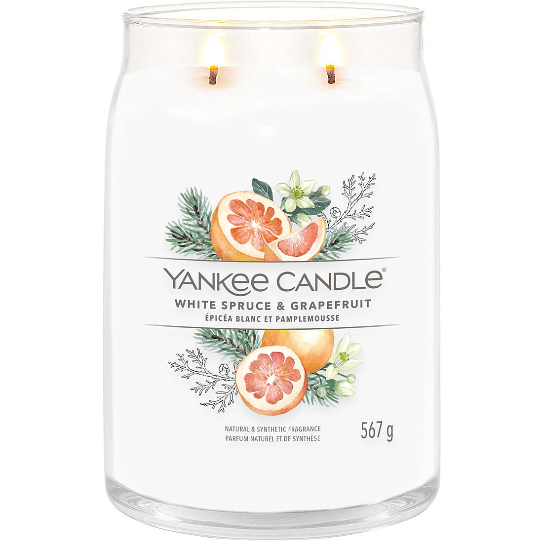 Signature di Yankee Candle Giara Grande White Spruce & Grapefruit 1629992E