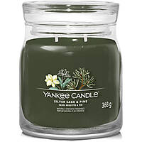 Signature di Yankee Candle Giara Media Silver  Sage & Pine 1630027E