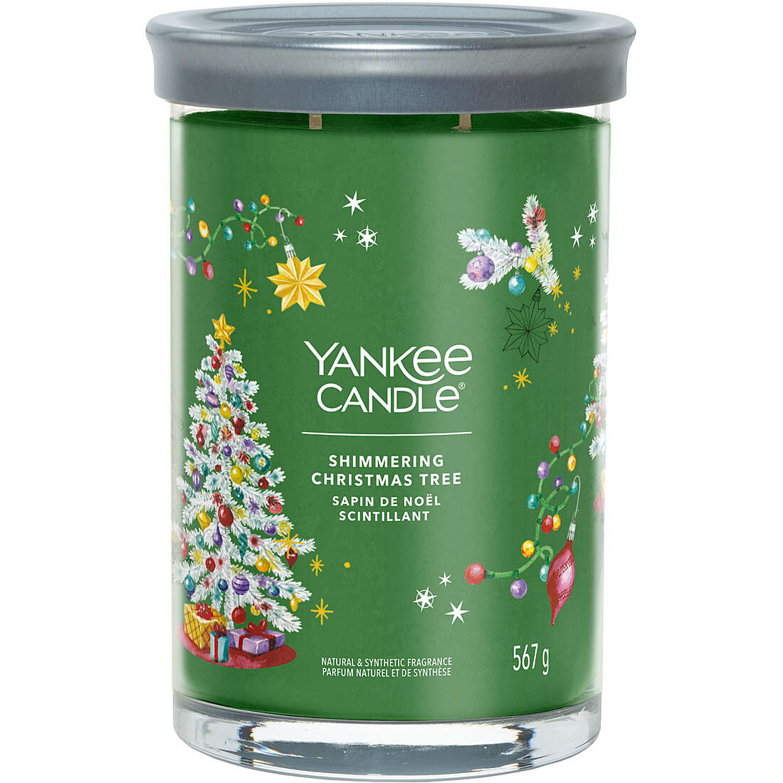 Signature di Yankee Candle Tumbler Grande Shimmering Christmas Tree 1743350E