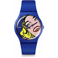 Swatch Roy Lichtenstein Pop Art orologio solo tempo SUOZ352
